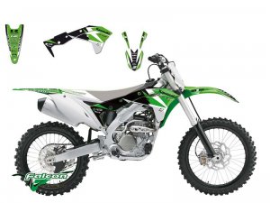 Комплект наклеек Blackbird Dream 3 Graphic Kit Kawasaki KXF 250 17-20